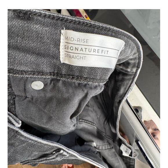 Lane Bryant Mid Rise Signature Fit Straight Jeans Black Size 18 - Picture 7 of 10